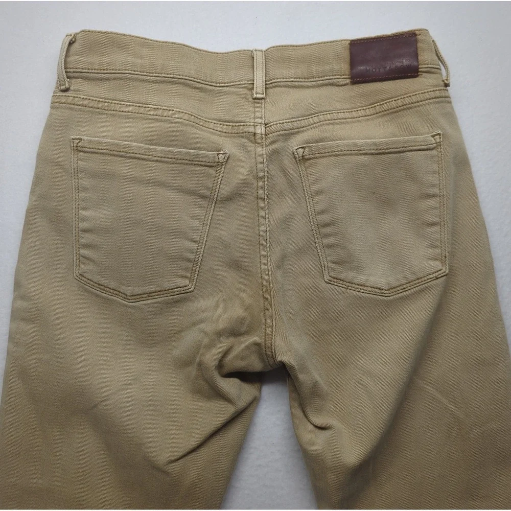 Mott Bow Jeans Mens 30x30 Khaki Straight Mercer Stretch Casual Denim